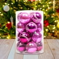 thumbnail image 1 of Under$1 PEONAVET 16 PCS 6cm Plastic Christmas Ornaments Hanging Pendants Indoor New Year Christmas Party Tree Decoration Christmas Balls, 1 of 5