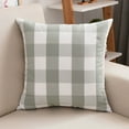 thumbnail image 1 of Under $1! PEONAVET 18×18 Plaid Throw Pillow Cover Decorative Square Fall Pillow Cover Farmhouse Classic Cushion Case for Sofa Couch Bed Livingroom, 1 of 5