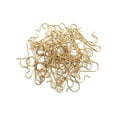 thumbnail image 1 of Under $1 PEONAVET 50 Pcs Christmas Ornament Hooks Metal S-Shaped Ornament Hanger for Christmas Tree Christmas Party Suplies(Gold), 1 of 2