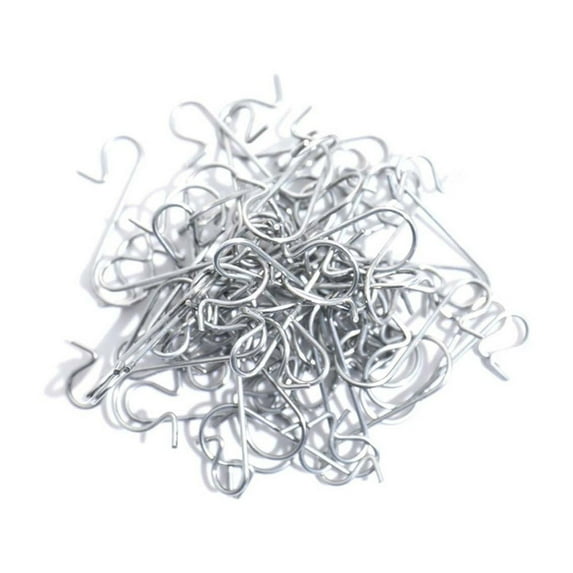 Under $1 PEONAVET 50 Pcs Christmas Ornament Hooks Metal S-Shaped Ornament Hanger for Christmas Tree Christmas Party Suplies(Silver)