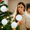 thumbnail image 1 of PEONAVET Christmas Ball Ornaments 6 Pcs Flocked Christmas Balls Christmas Decoration SetMultiple Styles Of Christmas Tree Decorations Can Also Be Used for Other Party, 1 of 7