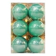 thumbnail image 1 of PEONAVET Christmas Ball Ornaments 6pcs 1.57" Shatterproof Shiny Christmas Tree Ornaments for Holiday Party Outdoor Indoor DIY Craft Supplies(Green), 1 of 2