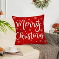 thumbnail image 1 of Under $1! PEONAVET Christmas Pillow Cover 18x18 SnowFlake Square Pillow Case Home Decorative Cushion Covers Case for Sofa Bed Chair, 1 of 5