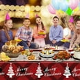 thumbnail image 1 of Under $1! PEONAVET Christmas Tablecloth 108×54 Inch Rectangular Christmas Tree Table Cover Plaid Washable Tablecloth for Party Picnic Dinner Decor, 1 of 5