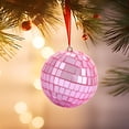 thumbnail image 1 of PEONAVET Glass Mirror Christmas Ball Ornaments,1.57" Mini discos Ball Ornaments for Party Christmas Xmas Tree Hanging Reflective Mirror Ball Decoration(Pink), 1 of 6