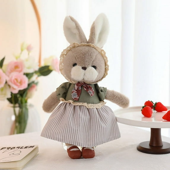 Under $1 PEONAVET Plush Toys Critters Town Series Cute Couple Doll With Fashion Cute Stuffed-Animals Rabbit Bear,Couple Gift Soft Plush Toy