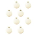 thumbnail image 1 of PEONAVET Velvet Christmas Balls 8 Pcs Flocked Christmas Tree Ball Ornaments Plastic Balls Xmas Decorative Hanging Ornaments Christmas Tree Decoration(White,3.14 inch), 1 of 2