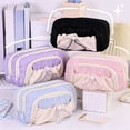 thumbnail image 1 of Under $1 Pencil Case, Drawstring Large Capacity Multi-Layer Fabric Pen Pouch, Stain-Resistant Stationery Organizer for Junior College by PALIFEUR, 1 of 8