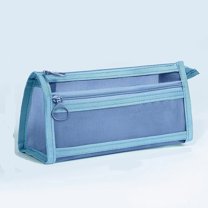 Under $1 Pencil Case, Hwkond Double Layered Transparent Mesh Pen Case Back to College