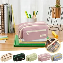 Under $1 Pencil Case, Pencil Case Large-capacity Pen Bag Cute Storage Pencil Bag for Student Campus Supplies Stationery Back to College