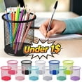 thumbnail image 1 of Under 1$ Product! Wire Mesh Pen Holder, Pencil Cup Desk Organizer for Stationery, Scissors, Office Caddy Storage, Red, 1 of 7