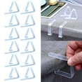 thumbnail image 1 of Under $1 Tablecloth Clips, Clear Tablecloth Holders, 12 Clear Tablecloth Clips - Plastic Spring Clamps for Picnic, Party, Outdoor Use, by Goohae, 1 of 8