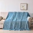 thumbnail image 1 of Under $1 Throw Blanket, Hwkond Solid Colour Flannel Rabbits Hair Blanket Nap Cover Blanket Heavy Sofa Blanket Velvet Blanket(Blue,70x100cm), 1 of 8