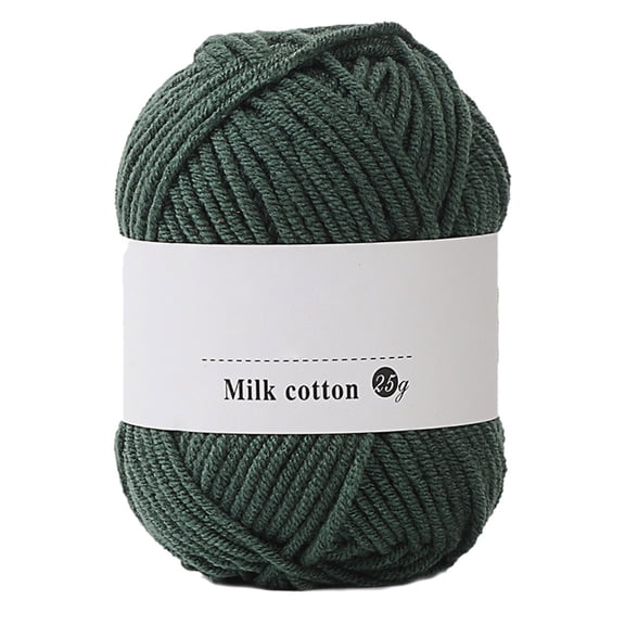 Under 1$! UALSRZL Cotton Yarn, Soft Wool Yarn for Crocheting 30g/1oz for Knitting Sweater, Hats, Scarves, Crafts, DIY, Home Decor, Machine Washable