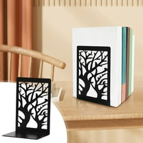 Under $1 Xuniizn Metal Bookends - Decoration For Shelves - Desktop Storage Bookends For Shelves Clips For Office - Heavy Duty Anti-Slip Design
