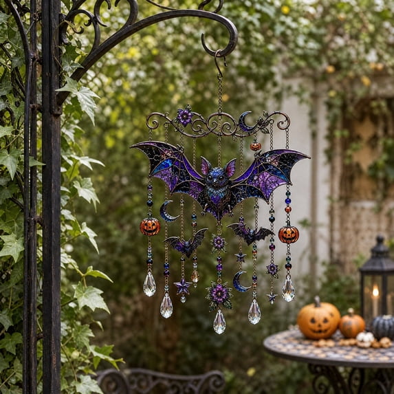 Under 1 dollar Halloween Savings Halloween Acrylic Suncatcher Wind Chime Hanging Ornament Halloween Decorations indoor Outdoor