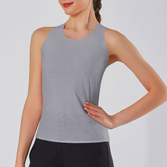 Dgankt Tshirts Shirts for Women. Women's Sports Fitness Yoga Wear Sports Round Neck Camisole