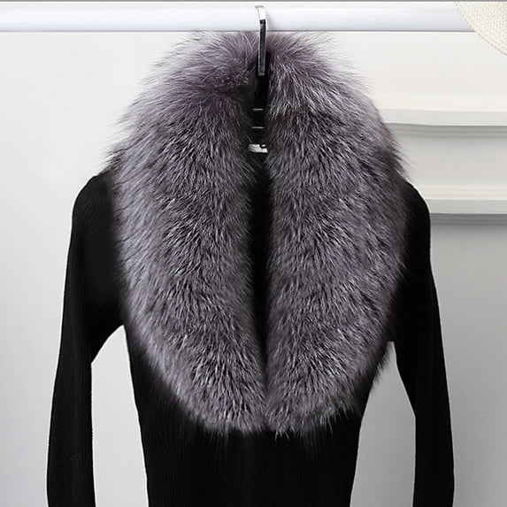 Under $ 10 All-match Fluffy Plush Neck Wrap Scarf Ladies Warm Collar Warmer Light Accessory for Daily Cold Season Wear