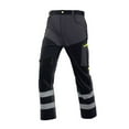 thumbnail image 1 of Under $10 Construction Work Pants for Men, Hi Vis Reflective High Visibility Safety Traffic Work Cargo Pants with Zipper Pockets, 1 of 3