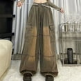 thumbnail image 1 of Dgankt Women’s Wide Leg Pants Women's Fashion Graffiti Jeans, 1 of 5