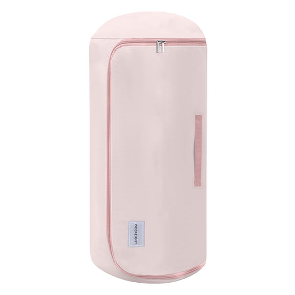 Under 10 Dollars! Compression Storage Bag, Wrinkle Free & Roll Up, No Vacuum Needed Space Saving for Blankets Clothes, 20X9In (Pink1)