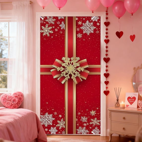 Under 10 Dollars! YZEGDCH Valentine's Day Door Covers, Privacy Door Curtain for Doorway, Applicable Bedroom Room Living Room Doorway,