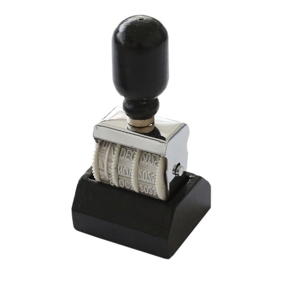 Under $10 Egg Date Stamp Adjustable Date Roller Stamp Month Day & Year Marker for Scrapbooking Mailing Classroom