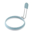thumbnail image 1 of Under 10$ Free Ship Home Decor Silicone Egg Cooking Reusable Omelette Ring Egg Ring for Griddle Functional Kitchen Tools Blue,10x10x1.8cm, 1 of 2