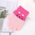 thumbnail image 1 of Under $10 Gloves for Cold Weather Hwkond Children Kids Boys Girls Winter cute Warm Knitted Gloves, 1 of 2