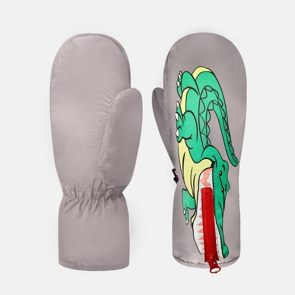 Under $10 Gloves for Cold Weather Hwkond Children's Printed And Plush Warm Gloves