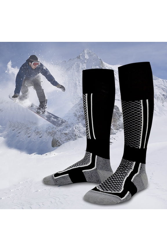 Under $ 10 Grey Socks Winter Men Women Outdoor Sports Snowboard Cotton Thermal Warm Long Ski Socks Stockings