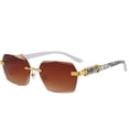 thumbnail image 1 of Under $ 10 Light Comfort Rimless Gradient Lens Sunglasses Universal Outdoor Running Riding Sun Protection Eyewear|, 1 of 4