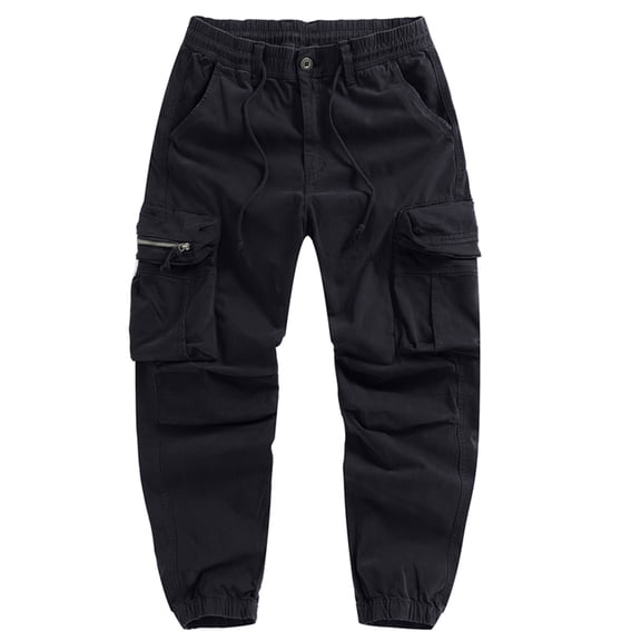 Under $10 Men's Hiking Tactical Pants Lightweight Cinch Bottom Outdoor Climbing Military Cargo Trousers with Pockets