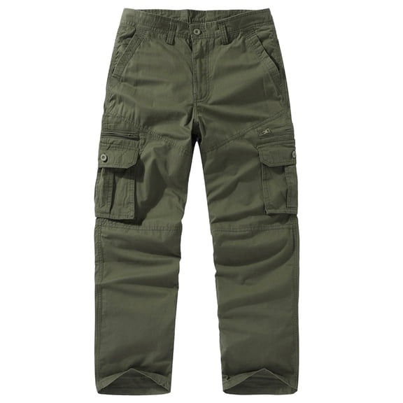 Under $10 Men's Military Cargo Pants Mens Tactical Wild Pants Cotton Army Trousers