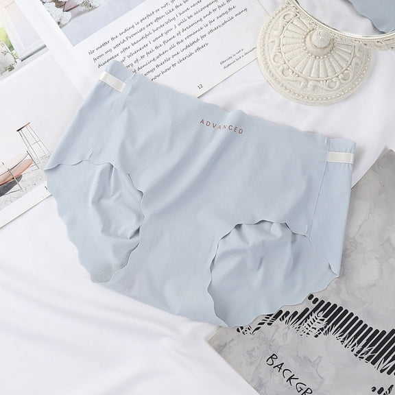 Under $10 Panties for Women Plus Size, Explosion- Piece Ice Silk Underwear Women Breathable Comfortable Sexy Waist Bottom Crotch Girl Briefs