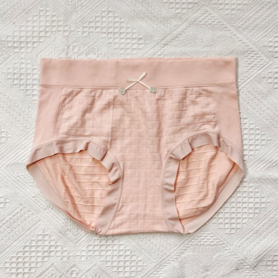 Under $10 Panties for Women Plus Size, Women's Mid-waist Belly Lift Breathable Cotton Girls Briefs