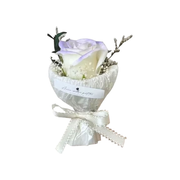 Under $10 Preserved Rose Bouquet, Purple Single Stem Rose Gift, Preserved Rose Bouquet Single Stem Style Festival & Birthday Decor Ornament