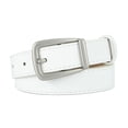 thumbnail image 1 of Under $ 10 Soft Coffee Leather Waistband with Classic Pin Buckle Adjustable Size Ladies All-match Pants Jeans Belt, 1 of 5