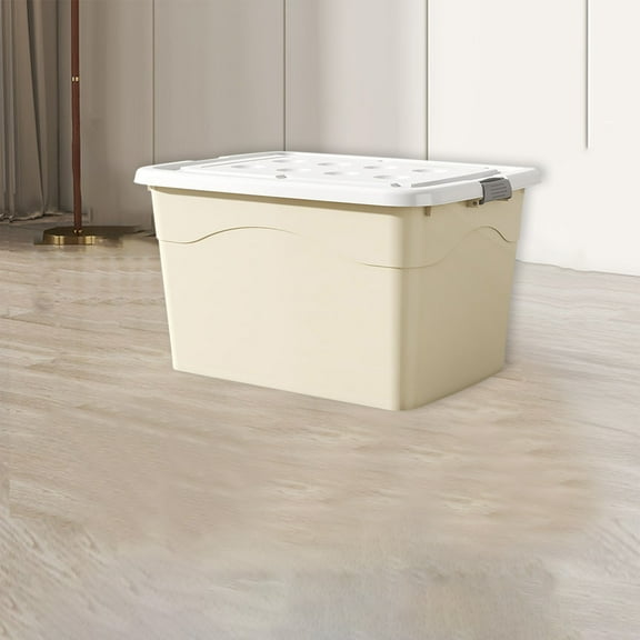 Under $10 Storage Bins, Hwkond Thickened Storage Box Household Quilt Storage Box Toy Storage Box Clothes Home Organization Box,Beige