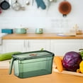 thumbnail image 1 of Under $10 Storage Bins, Hwkond Transparent Refrigerator Storage Box Sealed Chronograph Storage Box With Handle Superimposed Storage Box,Green, 1 of 4