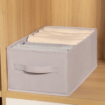 Under $10 Storage Bins, Hwkond Wardrobe Clothes Storage Box Clothes Organizing Box Fabric Household Pants Storage Box Artifact Drawer Folding