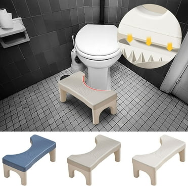 Under 10, Toilet Stool Footstool Toilet Squatting Booster Artifacts Toilet Bathroom Footrest Footrest Potty Stool Pad Health Aid for Toileting,Tools&Home Improvement | Plastic, Blue