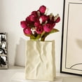 thumbnail image 1 of Under 10, Vsgery High-end Artificial Flowers, Chamomile, 5 Forks + 15 Flower Heads, Home Decor, Plastic, Home Accents|Plastic,Red, 1 of 9