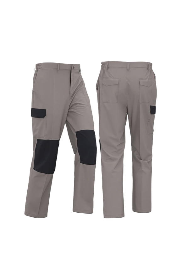 Under $10 Work Utility Pants for Men Loose Rugged Canvas Cargo Pant Double Knee Reinforcement Carpenter Trousers with Pockets