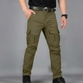 thumbnail image 1 of Under 10 dollars! Men's Cotton Hiking Tactical Pants Lightweight Stretch Military Combat Cargo Work Pants, 1 of 7