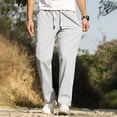 thumbnail image 1 of Under 10 dollars! Mens Lightweight Sweatpants Open Bottom Jogger Yoga Pant Casual Athletic Elastic Waist Drawstring Pants with Pockets, 1 of 9