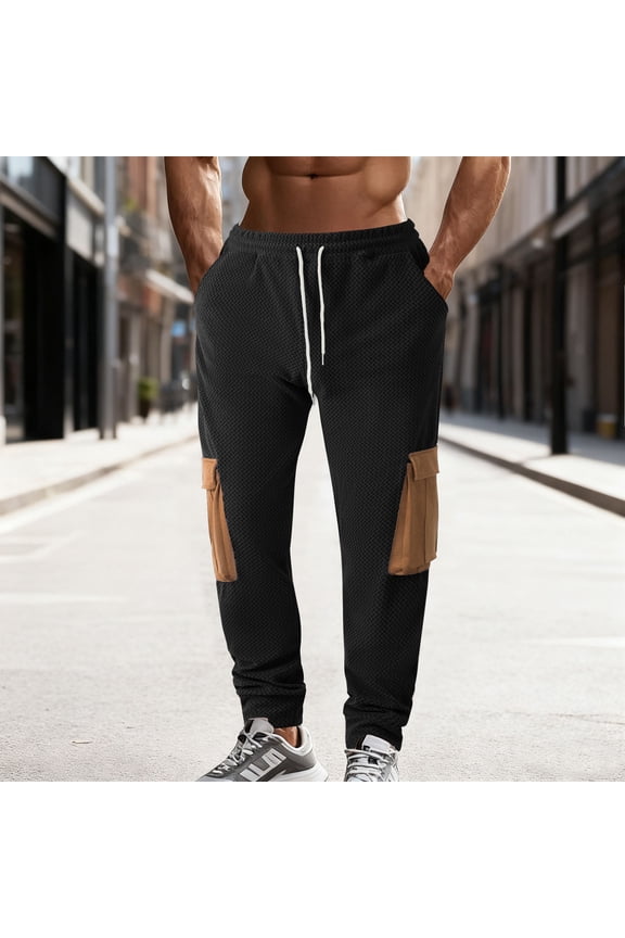 Under 10 dollars!Mens Polar Fleece Jogging Pants Drawstring Athletic Training Pant Loose Workout Running Joggers Winter Warm Trousers