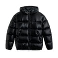 thumbnail image 1 of Under 10 dollars! Mens Puffer Jacket Warm Jackets for Men Men's Lightweight Winter Work Navy Blue Coats Coat Long and with Hood Hoode, 1 of 2