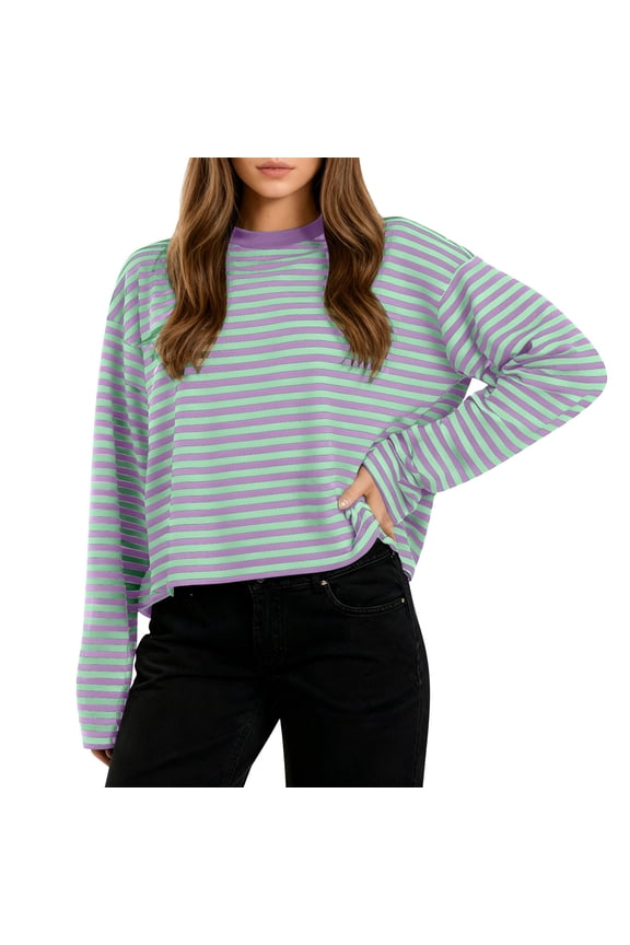 Under 10 dollars! Shirt for Women Long Sleeve Funny Letter Printed T Shirts Fall Blouse Tops