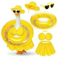 thumbnail image 1 of Under 15 Dollars! YZEGDCH Porch Goose Spring Summer Outfits 23 Inch Goose Clothes Valentine's Day St. Patrick Easter Garden Yard Lawn Statue Decor, 1 of 9